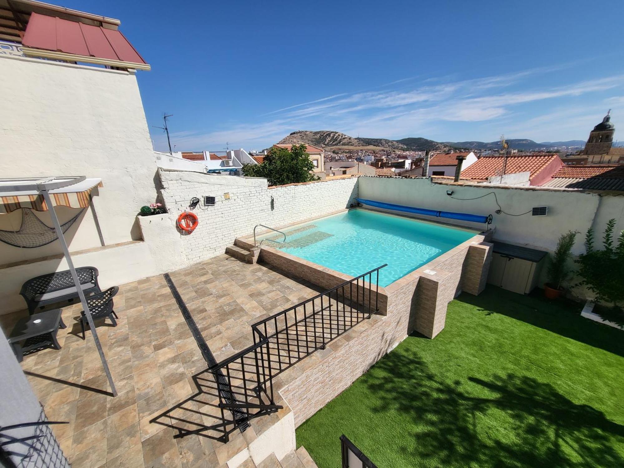 Casa Oasis Puertollano, Una Casa Rural En Puertollano, Agradable, Con Piscina En Zona Tranquila Exterior foto